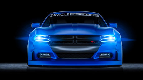 Oracle 15-21 Dodge Charger RGB+W DRL Headlight DRL Kit - ColorSHIFT w/ Simple Cntrl
