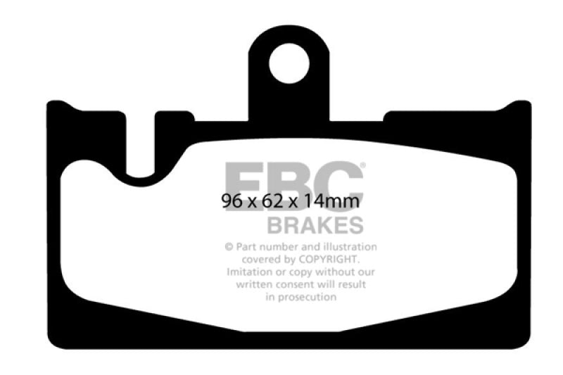 EBC 01-06 Lexus LS430 4.3 Redstuff Rear Brake Pads