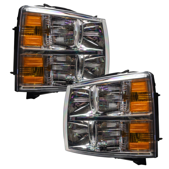 Oracle 07-13 Chevrolet Silverado SMD HL - Round Style - ColorSHIFT w/ Simple Controller SEE WARRANTY