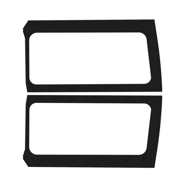 DEI 18-23 Jeep Wrangler JL 2 portes Boom Mat Garniture de lunette arrière - 2 pièces - Noir