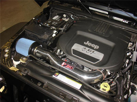 Admission d'air polie Injen 12-18 Jeep Wrangler JK 3,6 L V6 Short Ram avec filtre ouvert