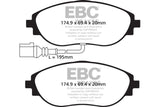 Plaquettes de frein avant EBC 2015+ Volkswagen GTI/Golf R (Mk7) Bluestuff