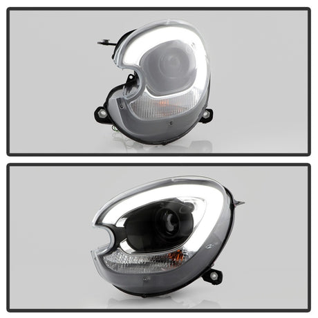 Phares Proj V2 Xénon/HID uniquement pour Spyder Mini Countryman 11-16 - Noir PRO-YD-MCO11HID-BK