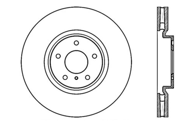 Rotor avant gauche percé StopTech 08-13 Infiniti G37 Cryo Sportstop