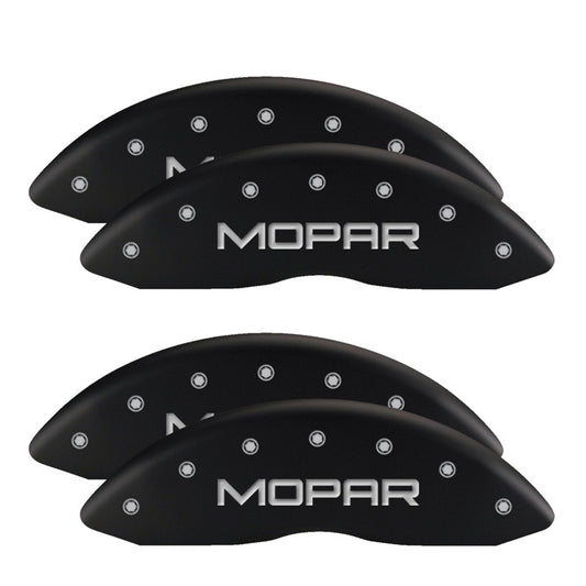 MGP 4 Caliper Covers Engraved Front & Rear Red Powder Coat Finish Silver Charac 100 Anniversary Logo