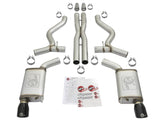 Échappements arrière aFe MACHForce XP 3 pouces 304 SS avec embouts noirs 15-17 Ford Mustang GT V8-5.0L/V6-3.7L