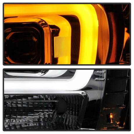 Phares de projecteur à LED pour Chevy Suburban/Tahoe V2 Spyder 07-14, clignotants, chrome PRO-YD-CSUB07V3-SB-C