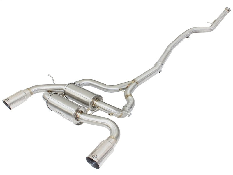 aFe MACHForce XP SS-304 Embout poli 2,5 pouces de diamètre Cat Back Exhaust 12-14 BMW 335i (F30) 3.0L (t)