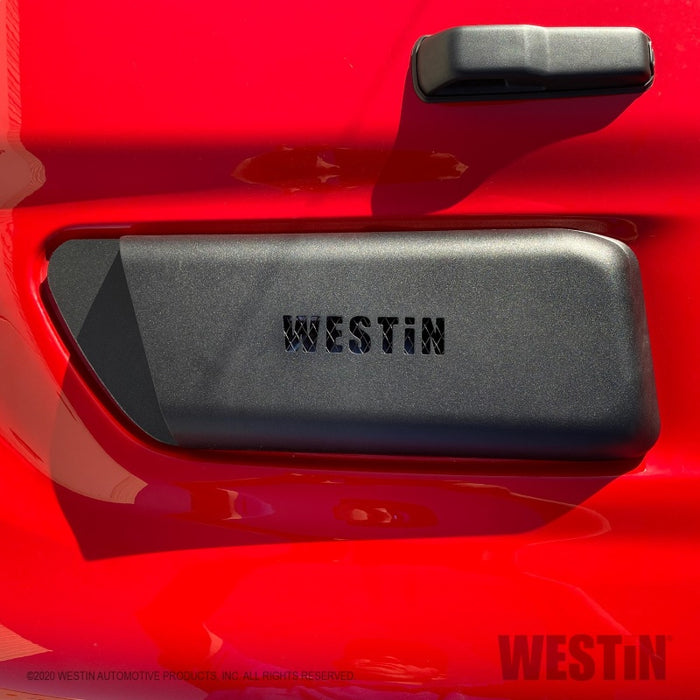 Westin 18-20 Jeep Wrangler JL 2 portes avec écopes de capot à LED - Noir texturé