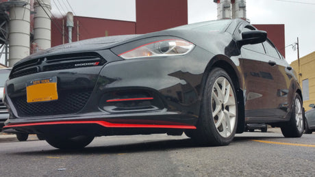 Garde-boue Rally Armor 13-16 Dodge Dart Black UR avec logo gris