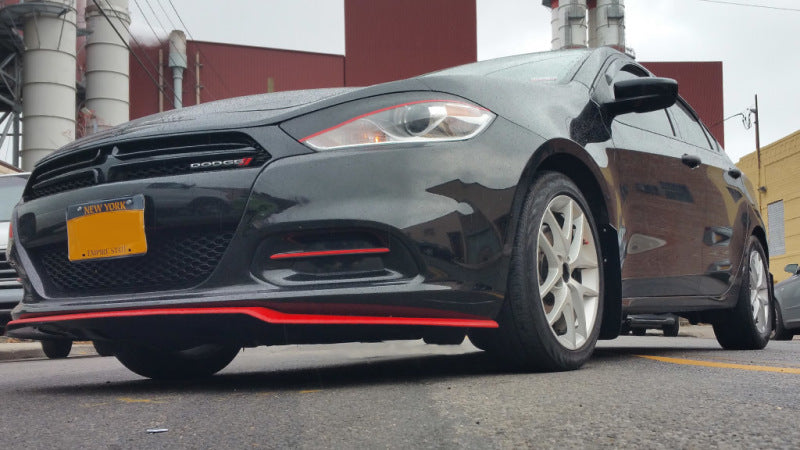 Garde-boue Rally Armor 13-16 Dodge Dart Black UR avec logo blanc