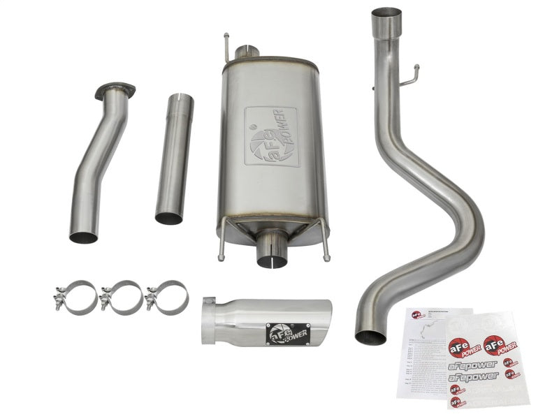 aFe MACHForce XP Cat-Back SS Exhaust w/ Polished Tips 16 Toyota Tacoma V6-3.5L