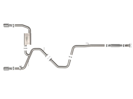 aFe Takeda 22-23 Hyundai Elantra N L4-2.0L (t) 3 pouces 304 SS Cat-Back échappement avec embouts polis