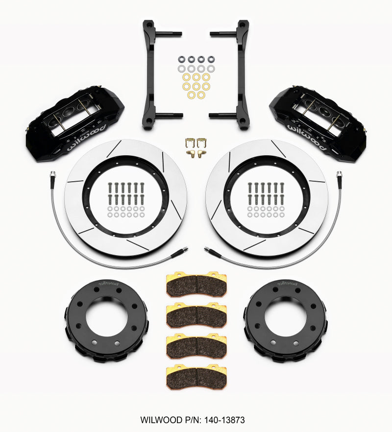 Kit avant Wilwood TX6R 15,00 po noir 2011-2015 GM Truck/SUV 2500