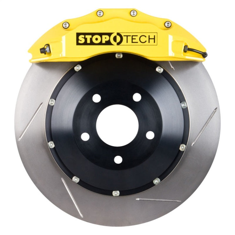 Freins avant StopTech BMW 12-20 328i BBK avec étriers ST60 jaunes, rotors fendus 355X32mm