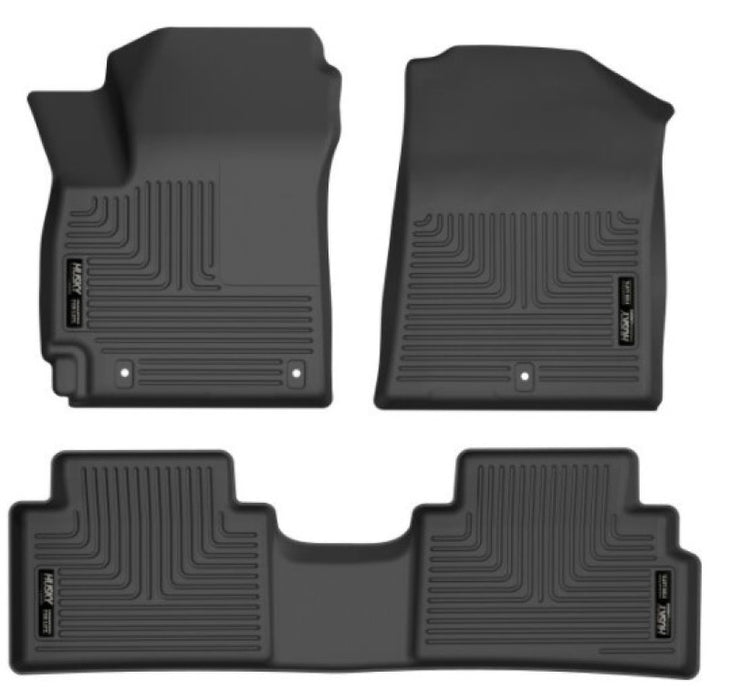 Revêtements de sol Husky Liners 20-21 Kia Soul Weatherbeater Series pour sièges avant et 2e sièges - Noir