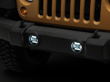 Feux antibrouillard à DEL Raxiom 07-18 Jeep Wrangler JK Axial Series 4 pouces - Transparent