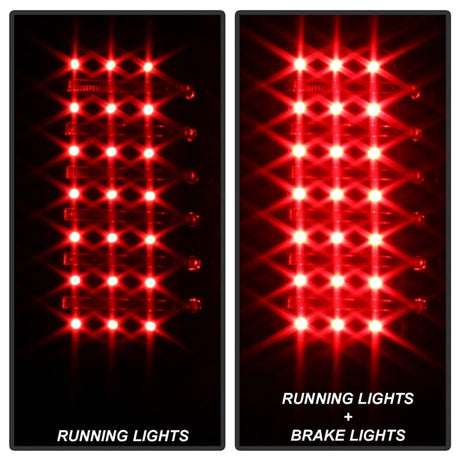 Feux arrière à LED Xtune Hummer H3 06-09 (non H3T) Noir ALT-ON-HH306-LED-BK