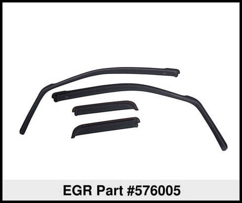 EGR 16-17 Nissan Titan Crew Cab In-Channel Window Visors - Set of 4 - Matte