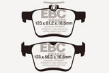 Plaquettes de frein arrière Yellowstuff EBC 2014+ Audi A3 1.8 Turbo (avec frein de stationnement électronique)