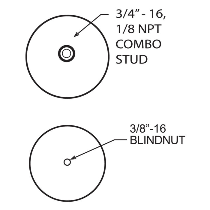 Soufflet de ressort pneumatique de rechange Firestone Ride-Rite 70 mm (pour kit PN 2171) (W217607076)