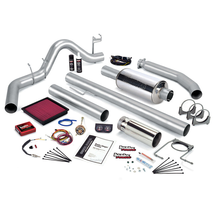 Banks Power 01 Dodge 5.9L 235Hp Ext Cab Stinger System - Échappement simple SS avec embout chromé