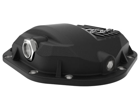 Couvercle de différentiel avant aFe Pro Series Dana 60 noir avec ailettes usinées pour camions Ford 17-20 (Dana 60)