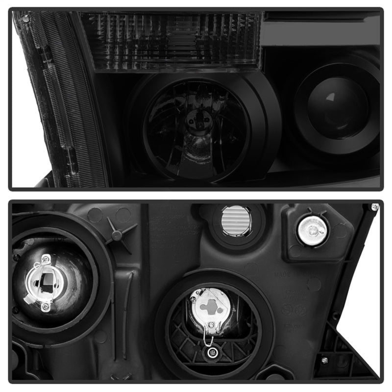 Barre lumineuse LED Xtune pour Toyota Tundra 07-13, phares de projecteur, noir fumé PRO-JH-TTU07-LED-BSM