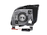 Phares en cristal ANZO 2005-2009 Ford Mustang avec halo noir (CCFL)