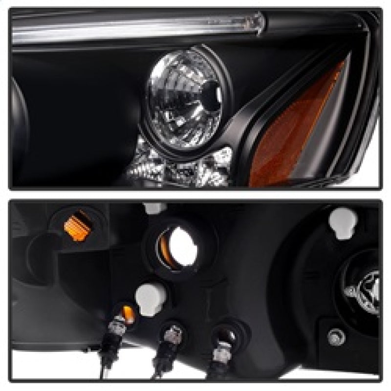 Phares de projecteur Spyder Pontiac G6 2/4DR 05-08 LED Halo LED Blk PRO-YD-PG605-HL-BK