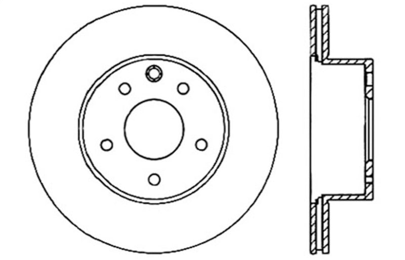 Rotor arrière gauche percé cryogénique StopTech 08-09 Infiniti EX35 / 05-08 G35 / 09 G37 / 06-09 M35/M45