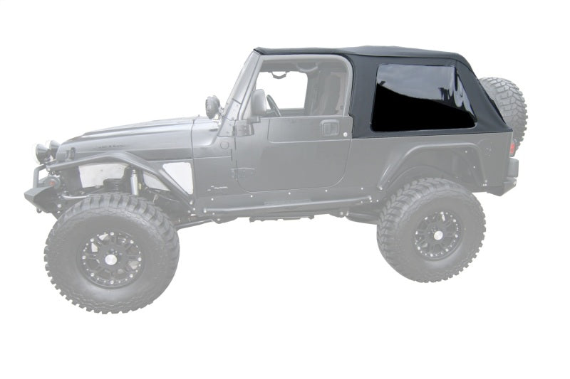 Kit de toit souple sans cadre pour Jeep Wrangler (TJ) LJ Unlimited 2004-2006 - Black Diamond