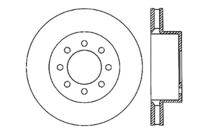 StopTech Slotted & Drilled Sport Brake Rotor