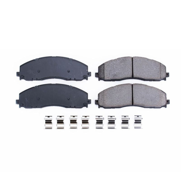 Plaquettes de frein avant Power Stop 12-19 en céramique Z17 Evolution pour Ford F-250 Super Duty avec matériel