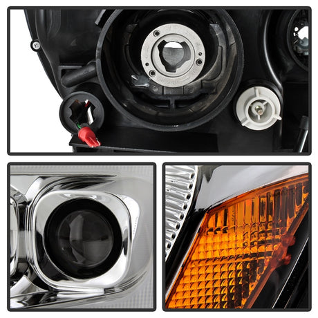 Jeep Grand Cherokee Spyder 11-13 - Phares de projet Light Bar - Modèle Halo - Chro - PRO-YD-JGC11-LB-C