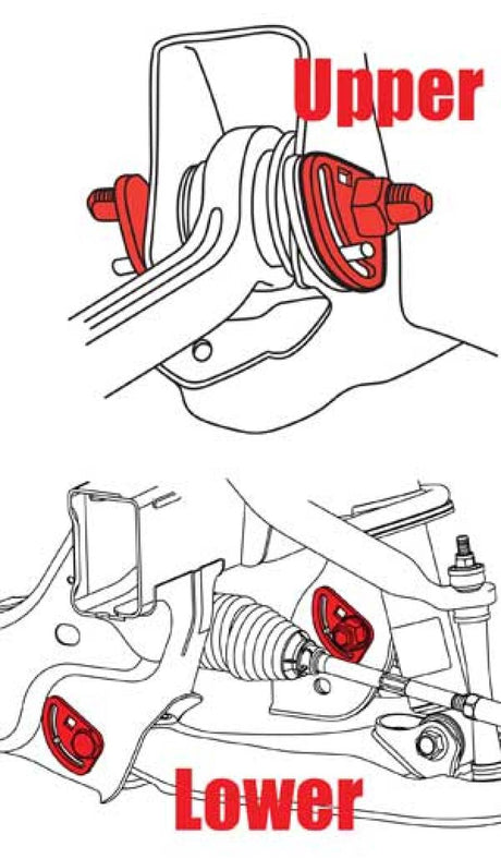 Kit de carrossage/chasse supérieur SPC Performance 11+ Chevy/GMC 2500HD/3500HD