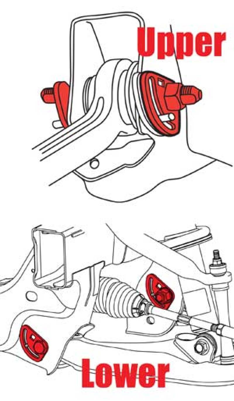 Kit de carrossage/chasse supérieur SPC Performance 11+ Chevy/GMC 2500HD/3500HD