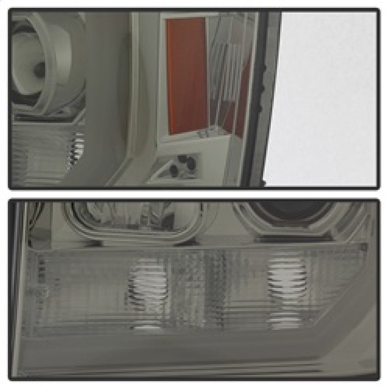 Phares de projecteur Spyder GMC Sierra 1500/2500/3500 07-13 V2 - Fumé PRO-YD-GS07V2-LBDRL-SM