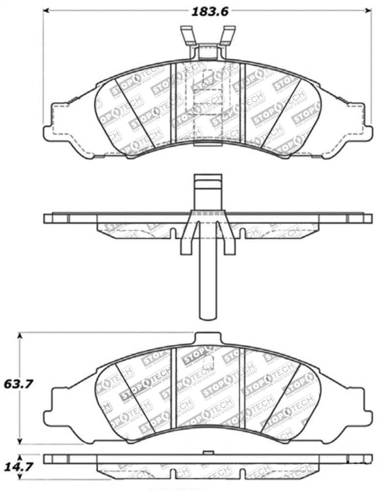 Plaquettes de frein StopTech Performance