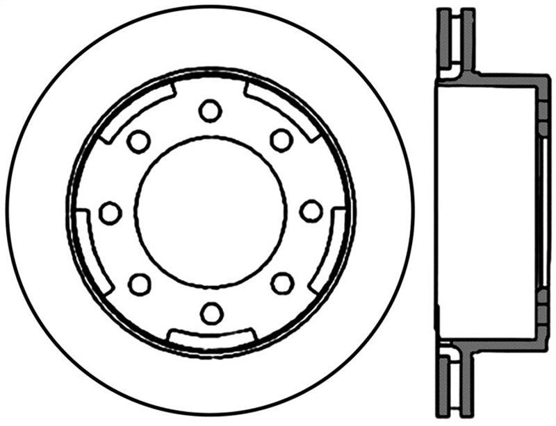 Rotor cryogénique fendu arrière gauche StopTech Power Slot 03-06/08-09 Chevy Avalanche 2500 / 00-09 Yukon