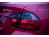 Feux arrière LED Spyder BMW E90 Série 3 06-08 4 portes Fumée rouge ALT-YD-BE9006-LED-RS