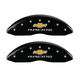Couvre-étriers MGP 4 gravés avant et arrière Chevy Racing Finition noire argent ch