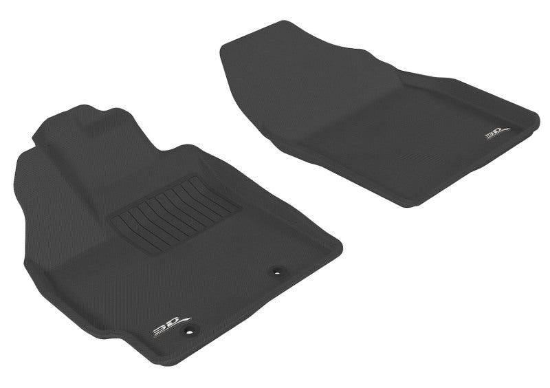 Tapis de sol Toyota Prius/Prius V Kagu 1ère rangée 3D MAXpider 2012-2017 - Noir modèle 3D