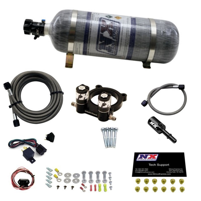 Kit de plaque nitreuse Nitrous Express Ford 2,3 L Ecoboost avec bouteille de 12 lb