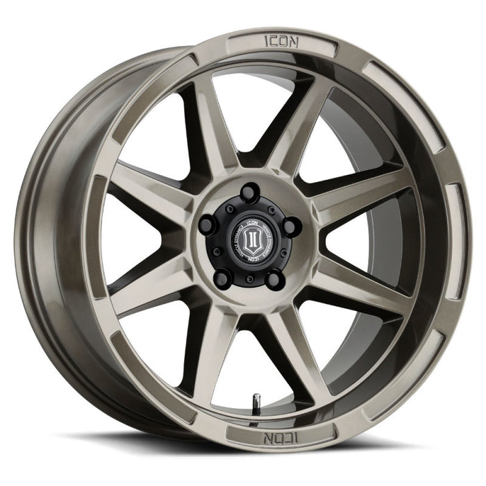 Roue ICON Bandit 20x10 5x5 -24mm Offset 4.5in BS Bronze brillant