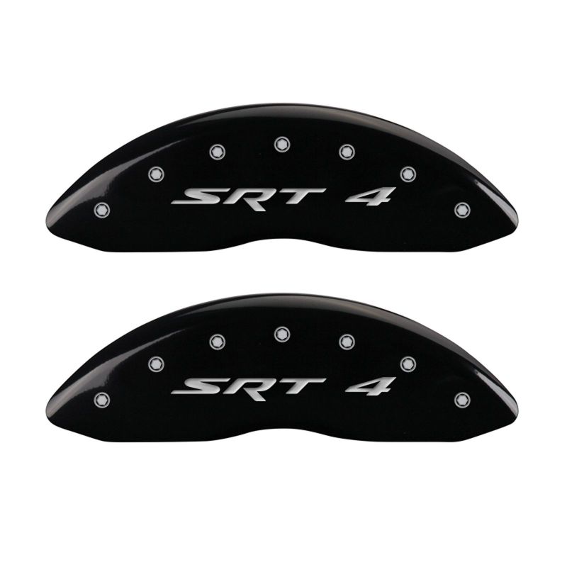 Couvre-étriers MGP 4 gravés avant et arrière SRT4 finition noire argent ch