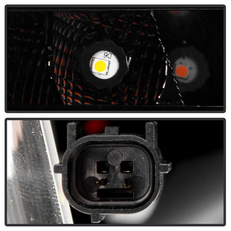 Feux arrière à LED Spyder 16-19 pour Honda Civic 5 portes à hayon - Chrome noir (ALT-YD-HC16HB-BC)