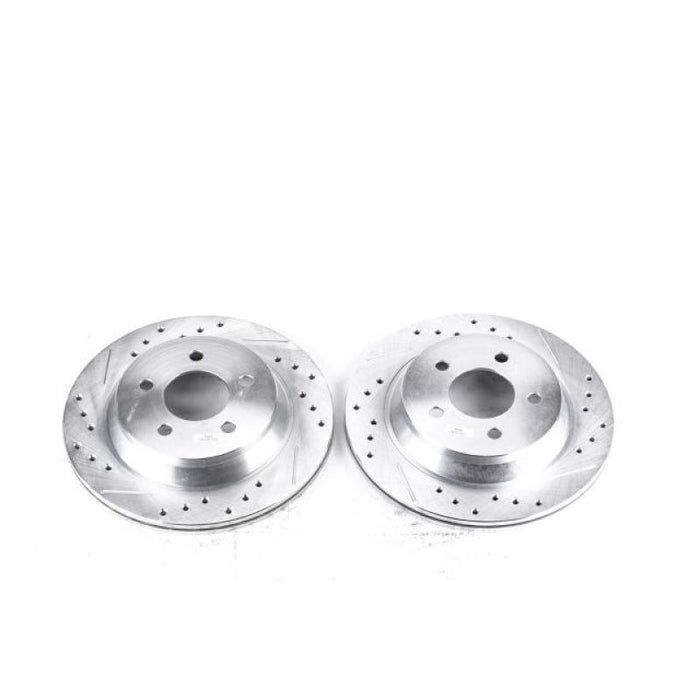 Power Stop 94-01 Ford Mustang Rear Evolution Drilled & Slotted Rotors - Pair