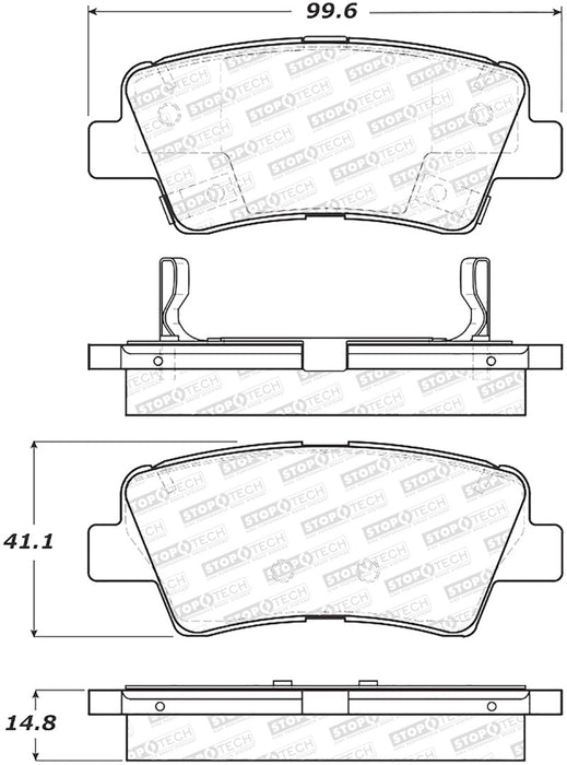 Plaquettes de frein StopTech Street - Avant