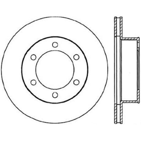 Rotor fendu cryogénique avant gauche StopTech Power Slot 95-04 Toyota Tacoma / 11/95-02 4Runner